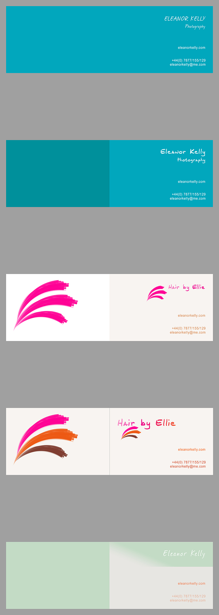 Ellie Kelly Business Card Designs