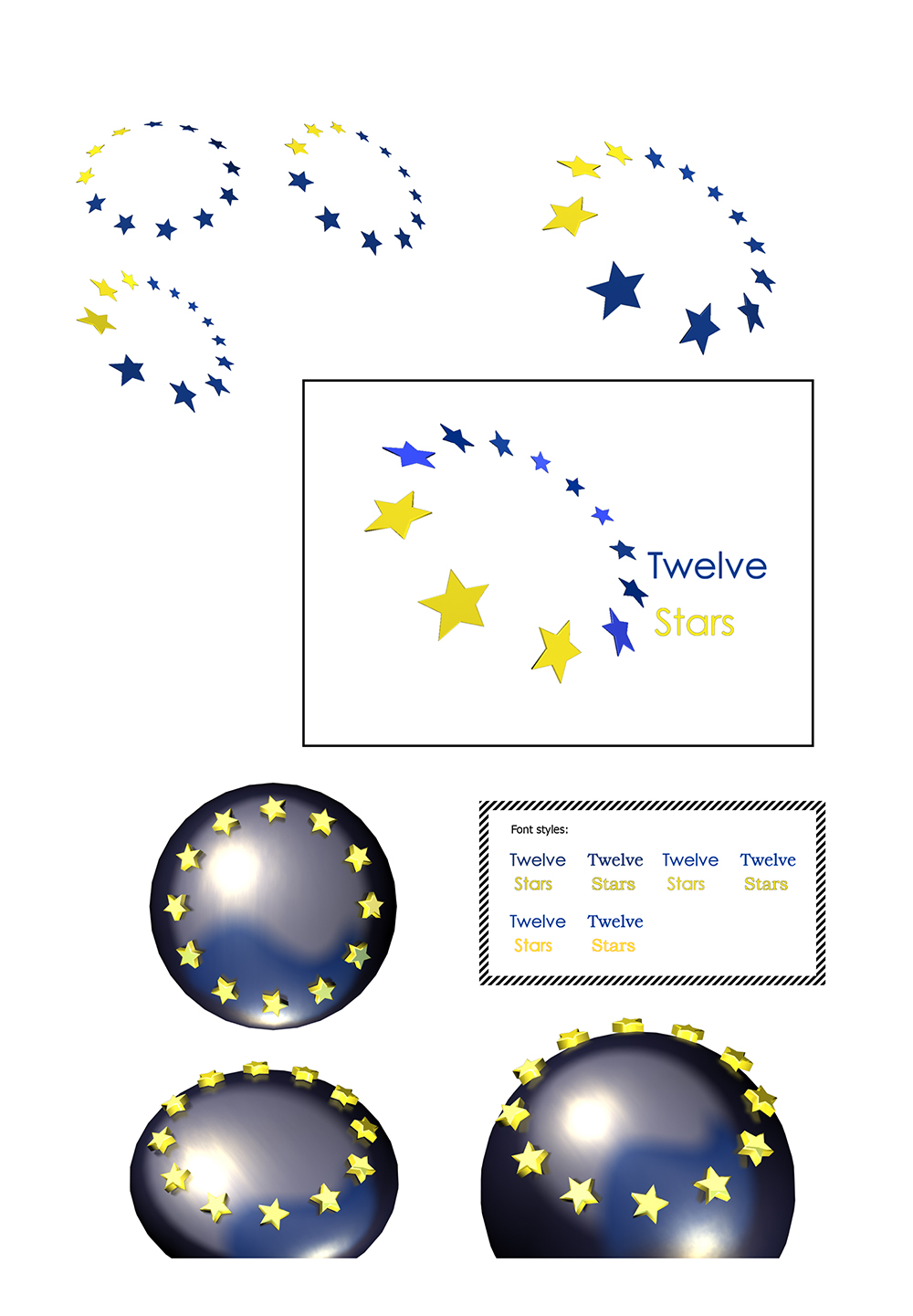 Twelve Star Logo 1st pass